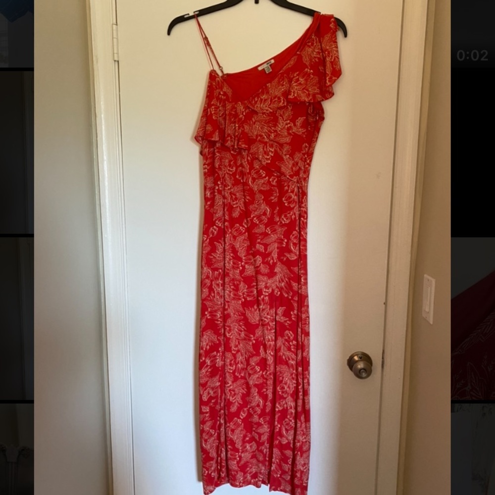 Amuse Society one shouldered maxi dress